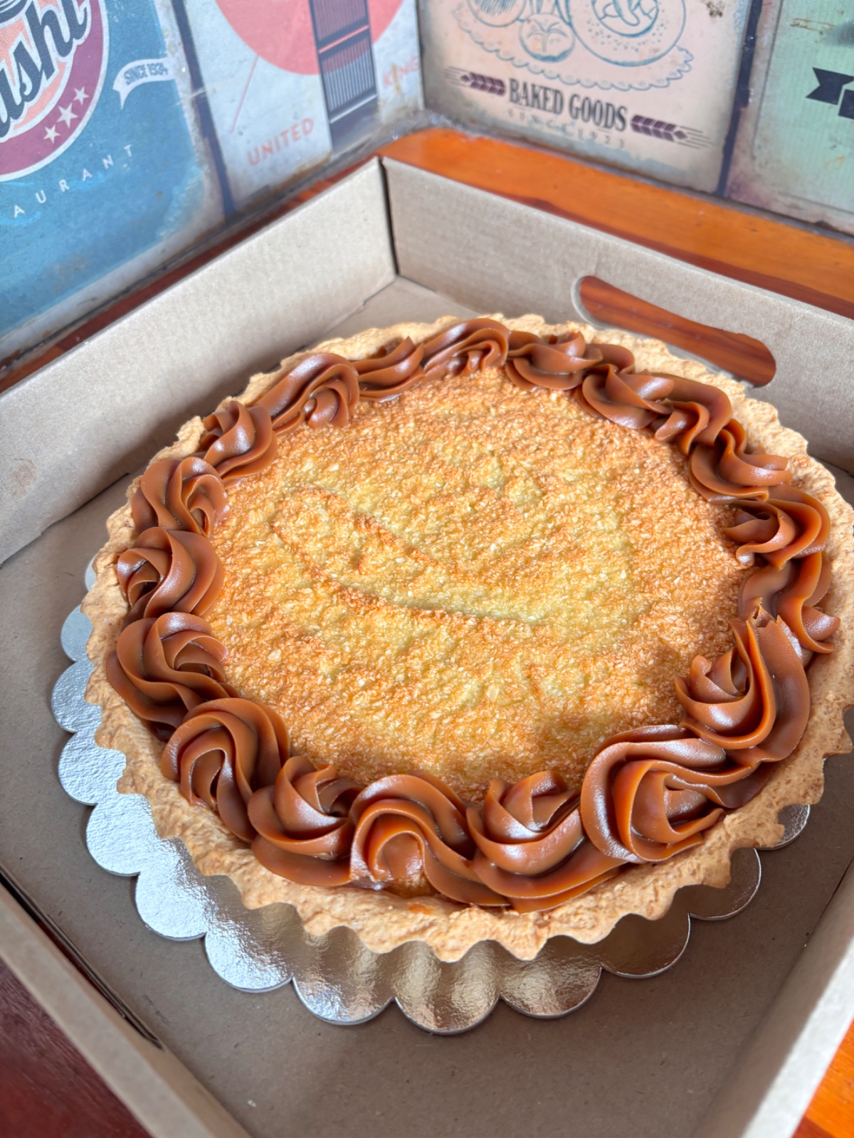 Tarta de coco artesanal