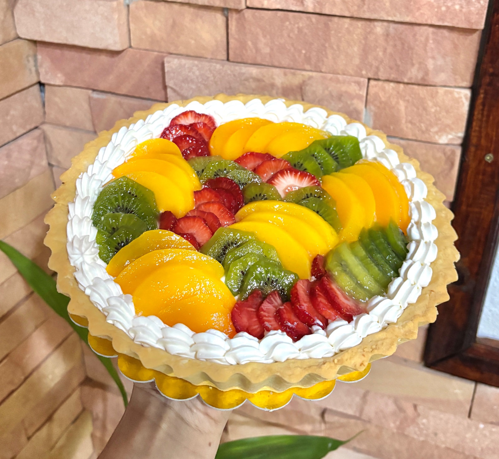 Tarta de frutas artesanal