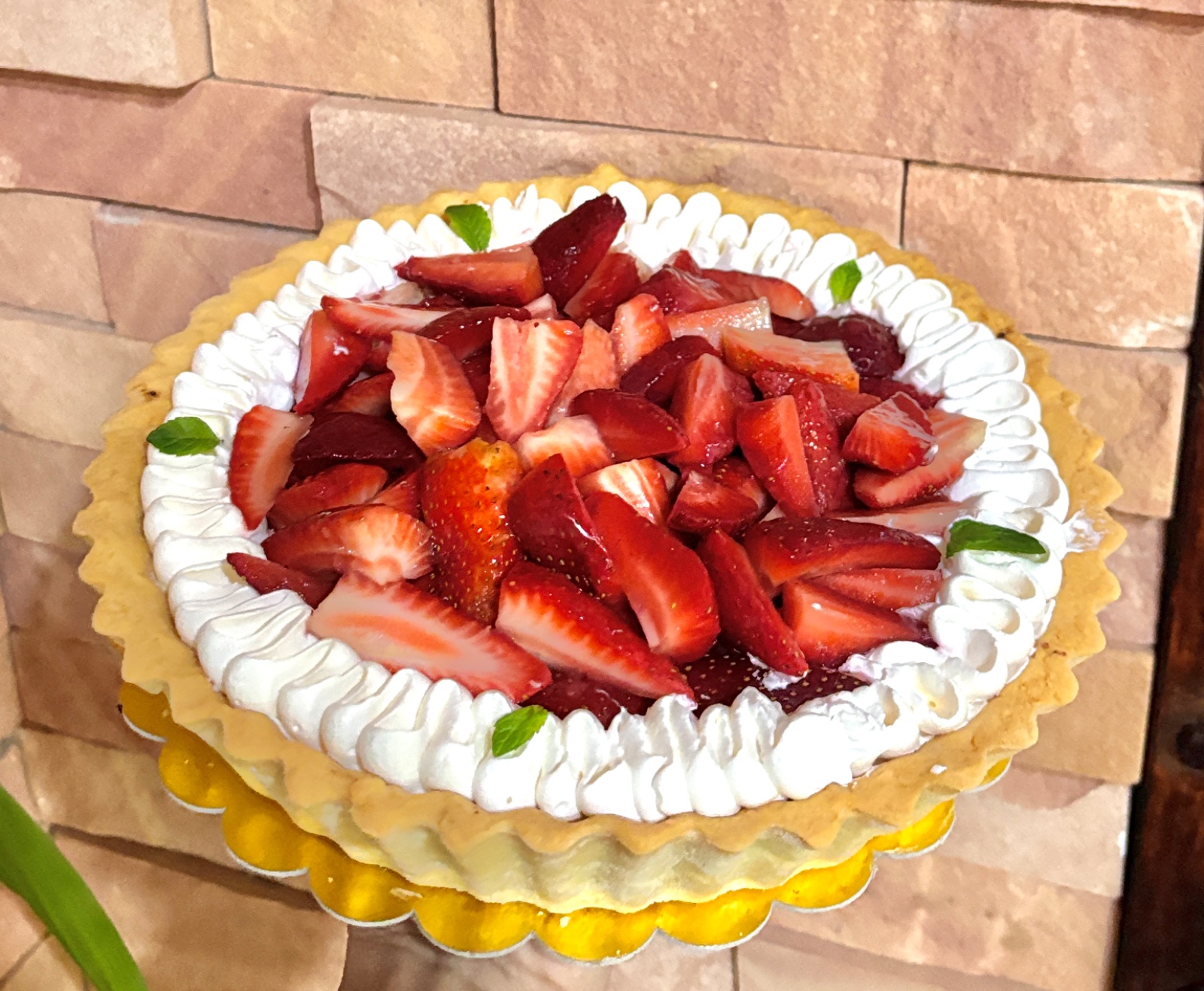Tarta de frutilla artesanal